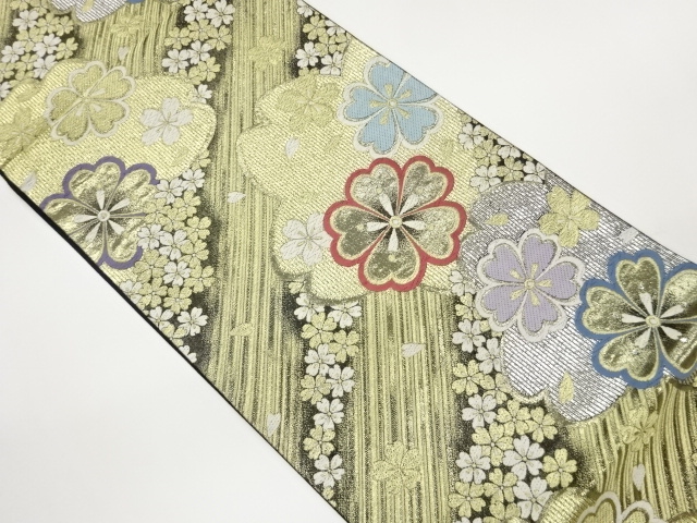 JAPANESE FUKURO OBI / WOVEN SAKURA